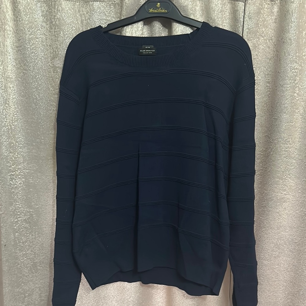 Club Monaco Blue Crew Neck Sweater
